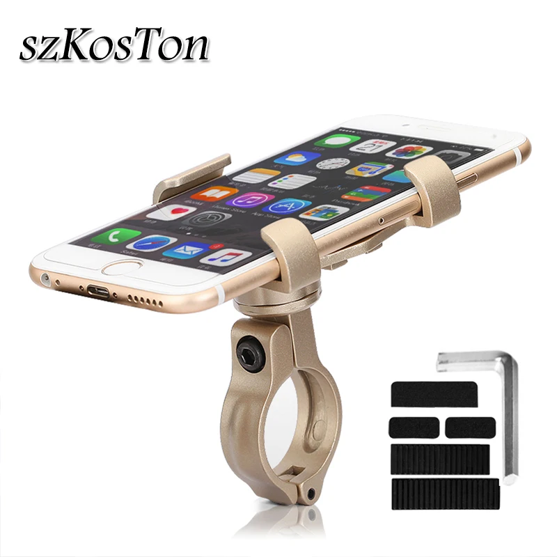 Aluminum Bicycle Phone Mount Holder For 3.5-6.2 inch GPS MTB Mountain Bike Motorcycle Handlebar Clip Stand Support Bracket | Мобильные