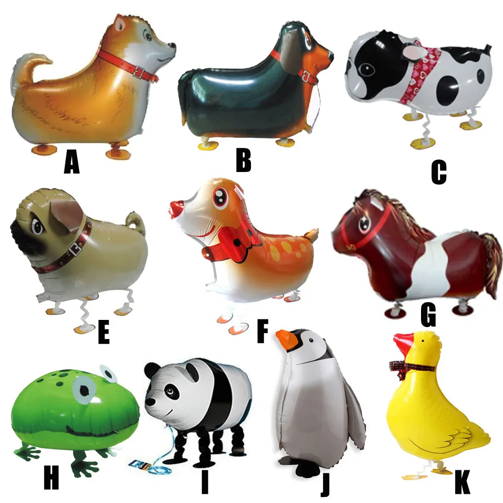 Детские 11ypes прогулочные воздушные шарики в виде животных для кошек собак
