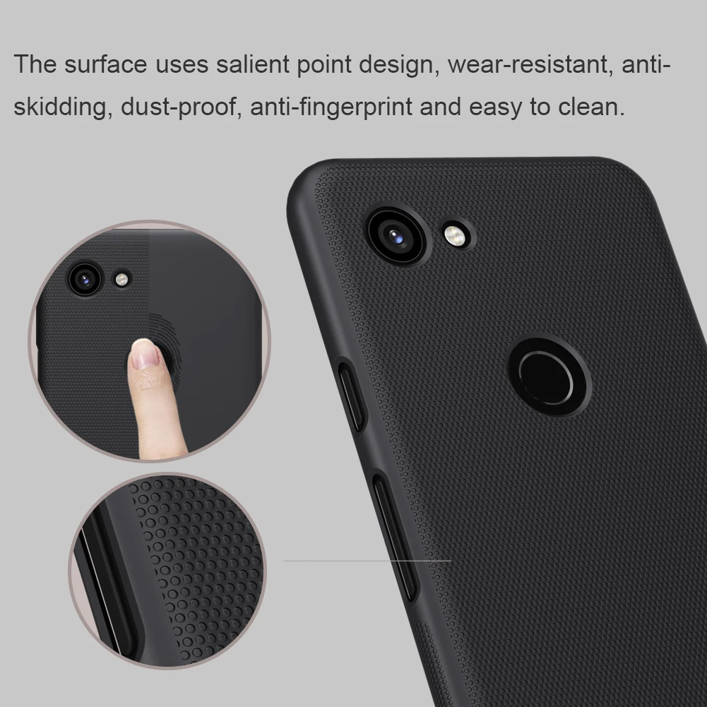 Для Google Pixel 3a NILLKIN матовая защитная задняя крышка для 3 XL 3A Ультратонкий ПК Жесткий