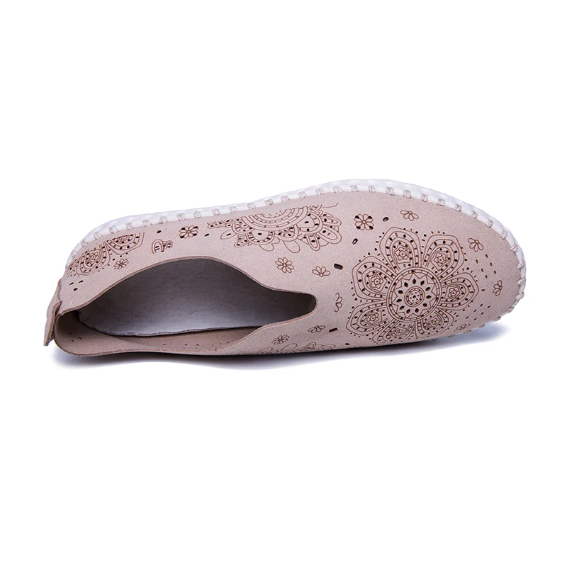 AIMEIGAO High Quality Comfortable Moccasins Women Shoes Vintage Flats Shoes Soft Leather Women Loafers Espadrilles Women Shoes