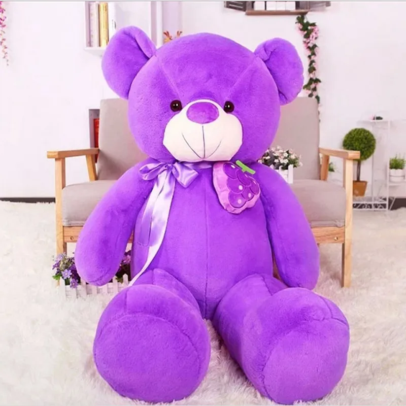 Гигантский плюшевый медведь фиолетовый Губка Боб kawaii Плюшевые Детские игрушки в
