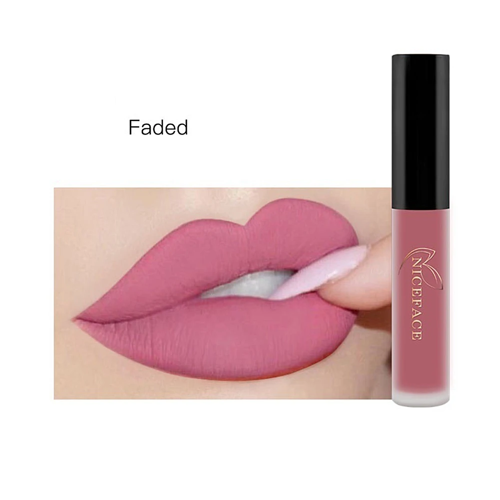 Long Lasting Matte Бархат Блеск для губ крем жидкая губная помада Для женщин