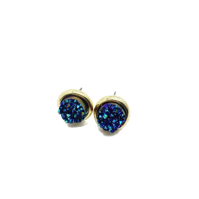 Женские круглые серьги гвоздики с камнем|cute jewelry|round stud earringsbrand earrings |