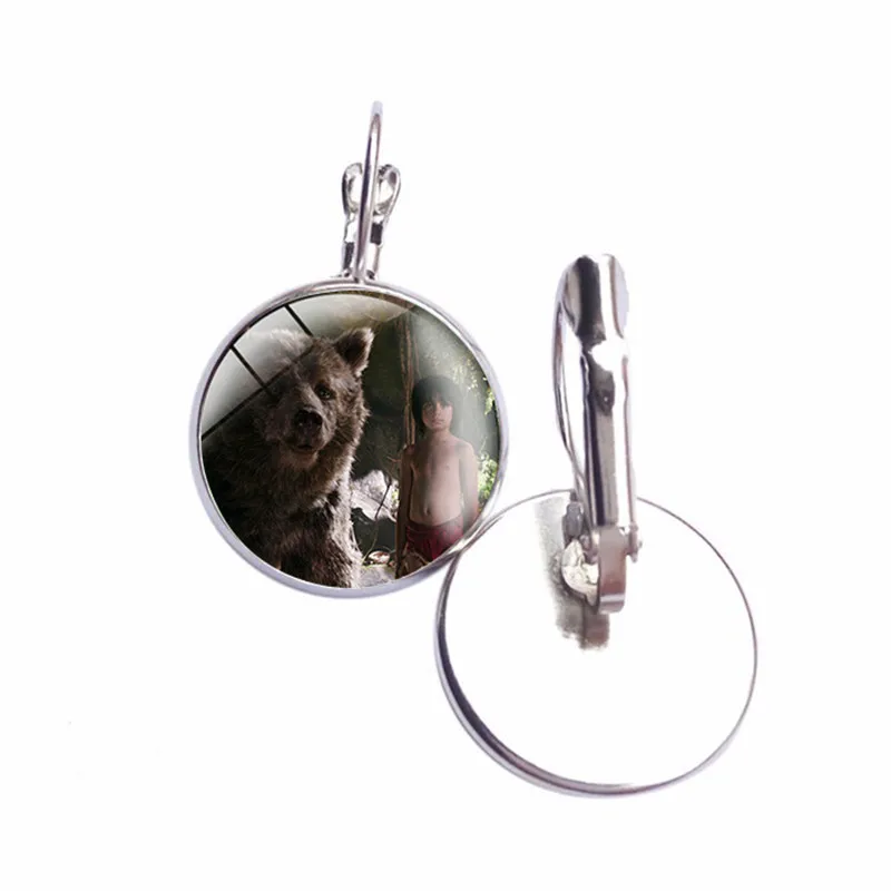 Серьги с изображением книги джунглей для женщин ювелирные изделия из фильма