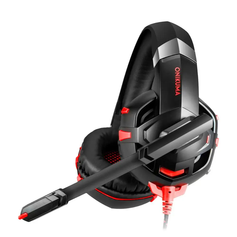 ONIKUMA K2 PS4 игровая гарнитура casque PC стерео наушники с гарнитурой светодиодный фоном