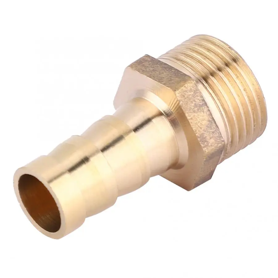 Фитинги для труб 5 шт. 10 мм шлангов хвост Мужской Разъем BSP латунь переходник