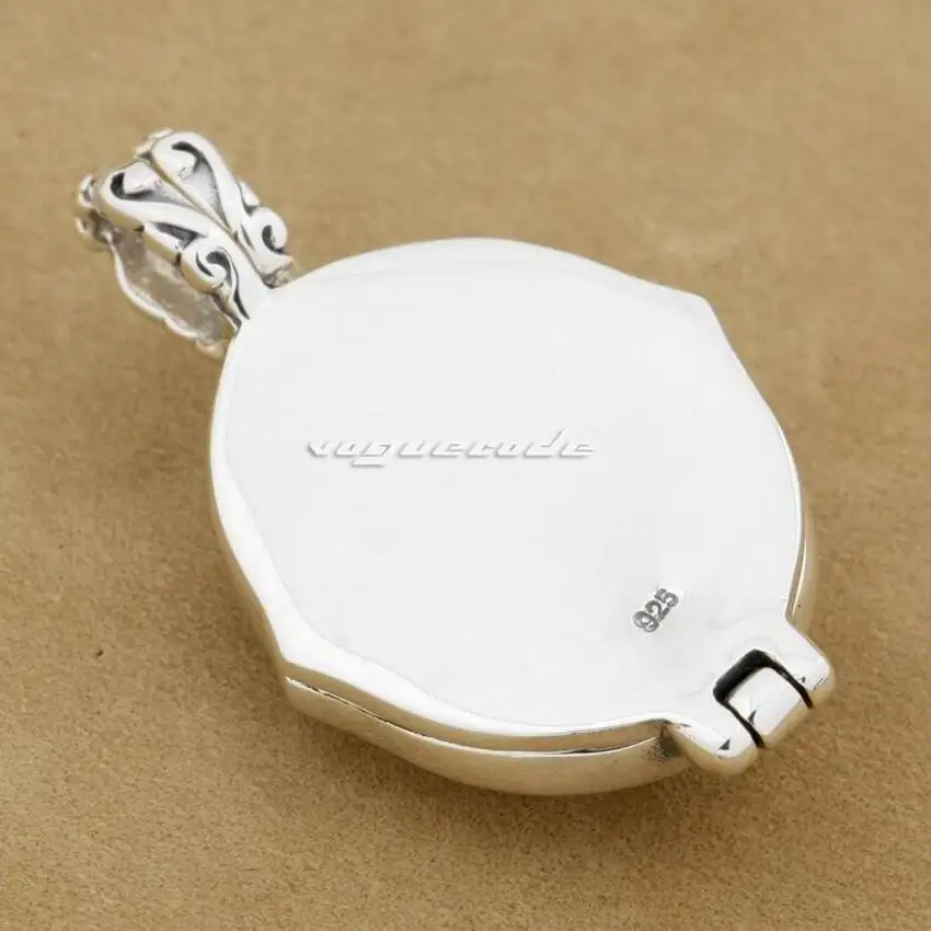 Мужская подвеска в стиле панк LINSION серебро 925 пробы открытая Дева Мария Иисус