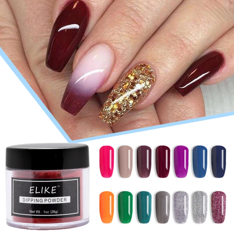 Like nail пудра для напыления стартовый набор 1 унций пигмент ногтей длительный
