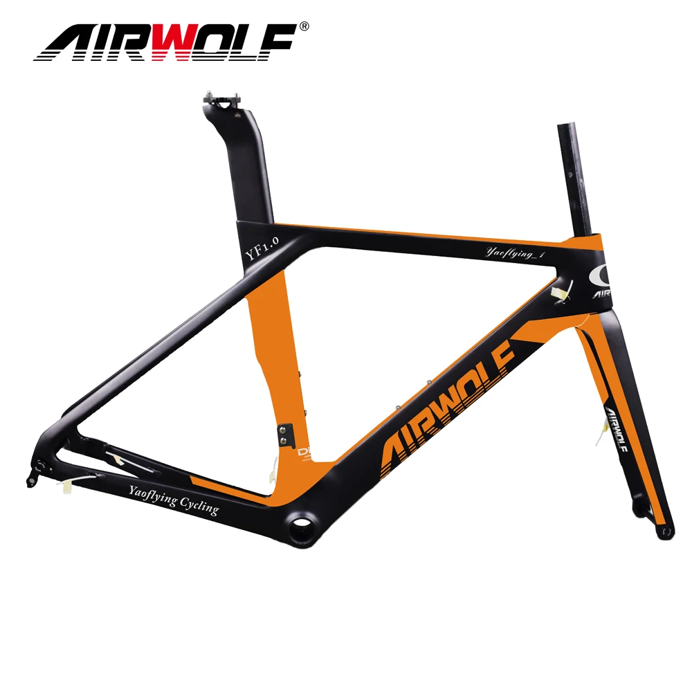 Airwolf велосипедная Рама из углеродного волокна размеры 49/52/54/56 см Bicicleta углеродное