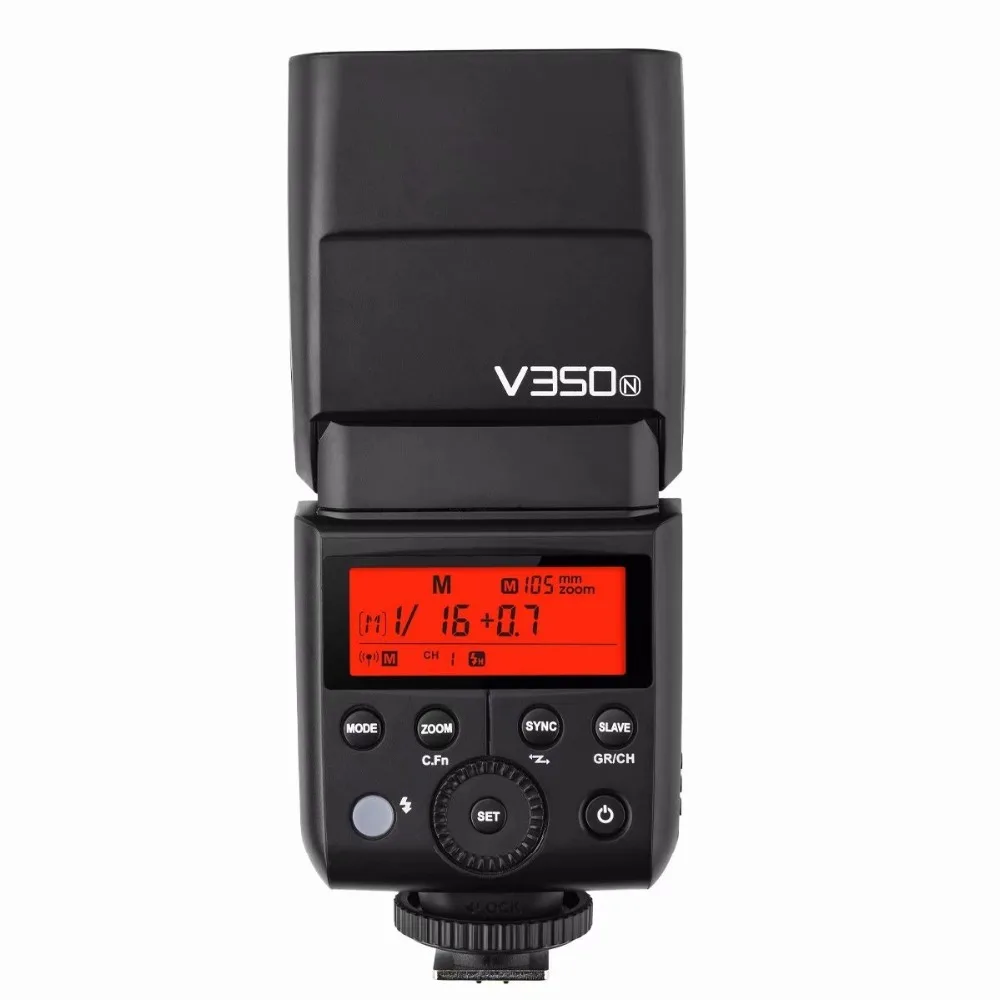 Предпродажа! Godox Mini Li Ion TTL V350N вспышка для камеры HSS 1/8000s GN36 0 1 s ~ 7 recycle + Xpro N 2 4G