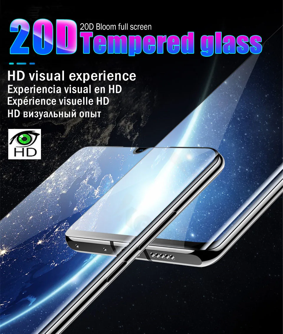 20D полностью покрытое Защитное стекло для huawei P30 Pro P20 Lite P Smart закаленное стекло для huawei mate 10 Lite Pro Nova 2i 3E