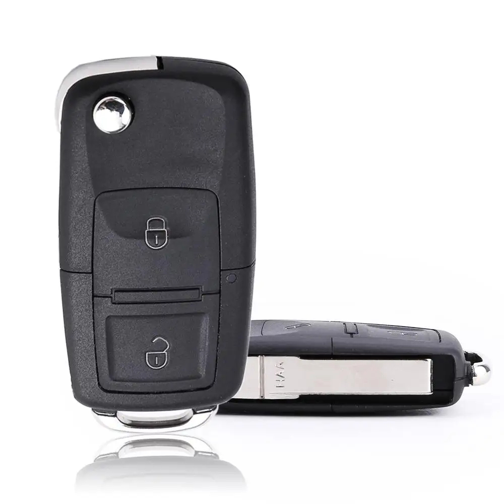 

Car Remote 2 Buttons Remote Flip Folding Car Key Shell For For Jetta Passat B5 Golf 4 IV Sharan Touran