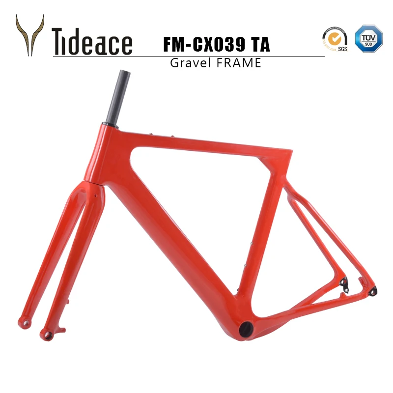 Tideace Post mount Aero Carbon gravel велосипедная Рама S/M/L диск для велосипеда углеродный BB386 accpet
