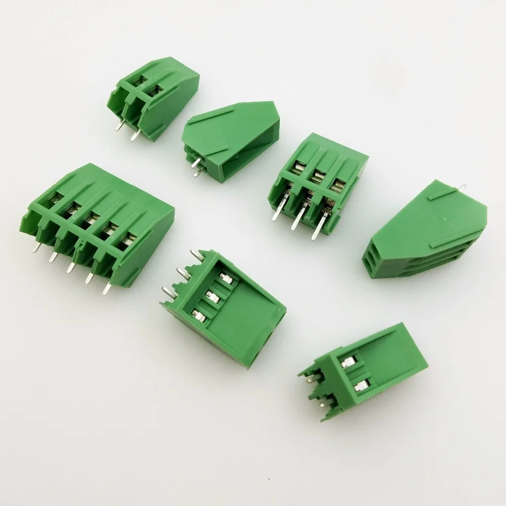 50 шт. 2 контактный 3 винт PCB клеммный блок разъем 5 мм 08 Шаг KF103 2P 3P KF104 2P|pcb terminal block|pcb