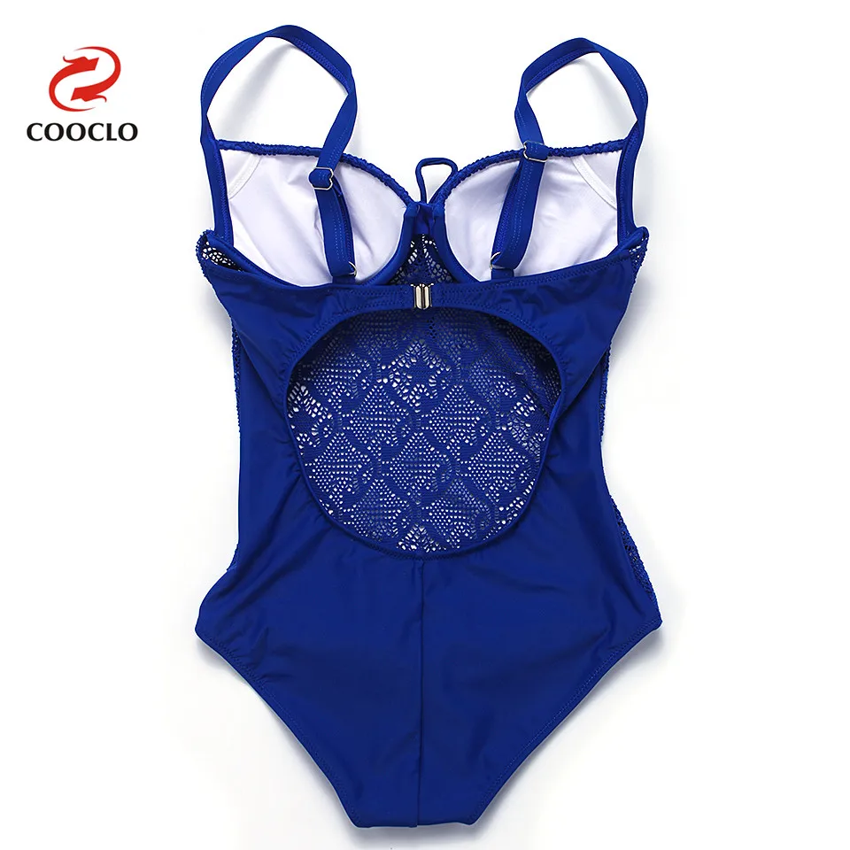 COOCLO одноцветное Цвет Одна деталь купальники Для женщин Push up винтажные костюмы