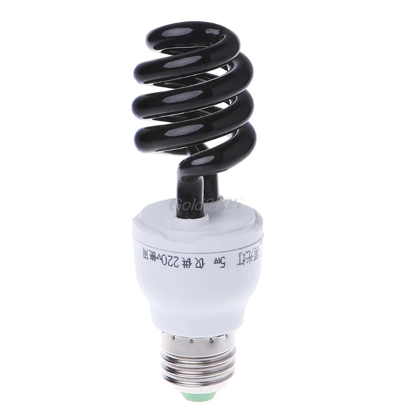 E27 5/15/20W UV ультрафиолетовые люминесцентные черный светильник CFL Лампа 220V G05 Прямая