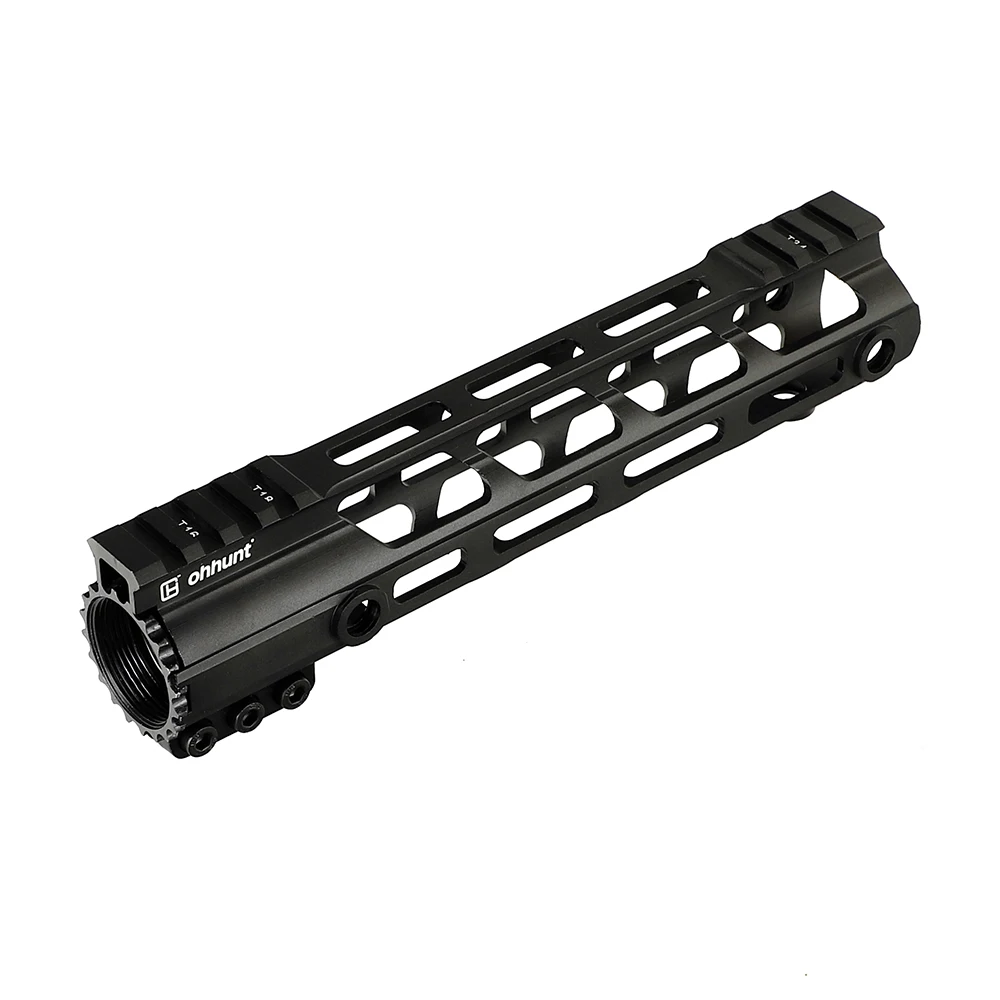 Ohhunt Tactical AR15 поплавок M-LOK Handguard " 9" 1" 12" 13," 15" Пикатинни Вивер рейка с стальной бочкой гайка
