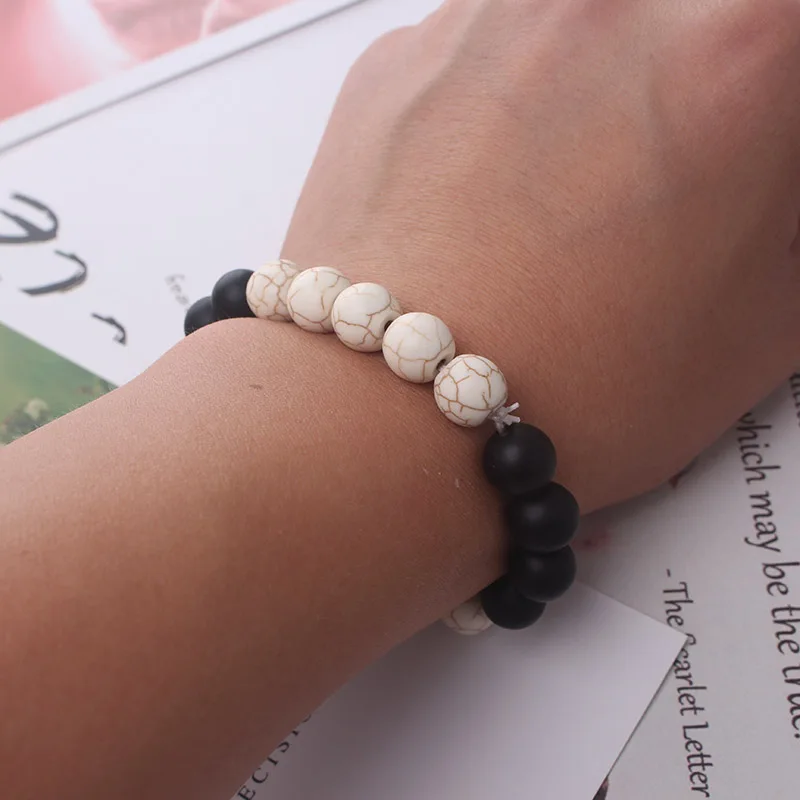 2019 New Fashion Women Men Beaded Bracelets Gift Simple Classic Round Bead Charm Bangles For Handmade Accessories | Украшения и
