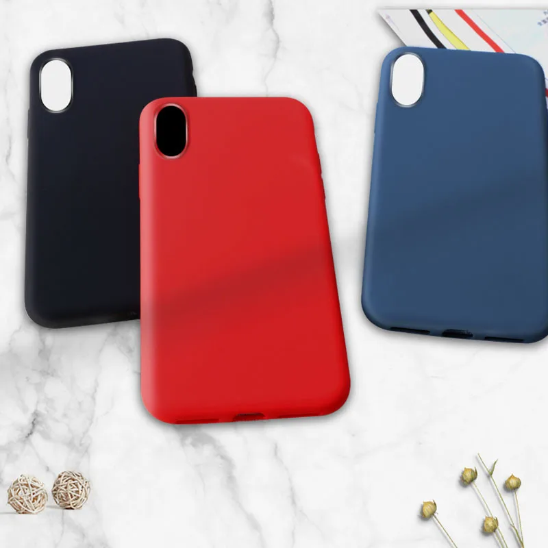 Aiyopeen матовый мягкий силиконовый ударопрочный чехол для iPhone X XS XR XS Max 8 7 6 6S Plus защитная задняя крышка