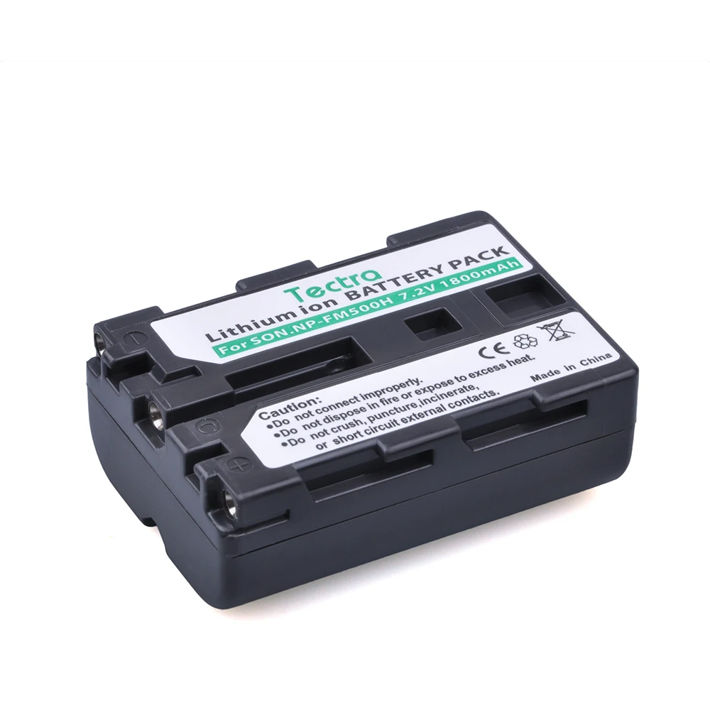 Tectra 1 шт. 7 2 В/1800 мАч NP FM500H литий ионный аккумулятор для камер Sony A57 A65 A77 A99 A350 A550 A580