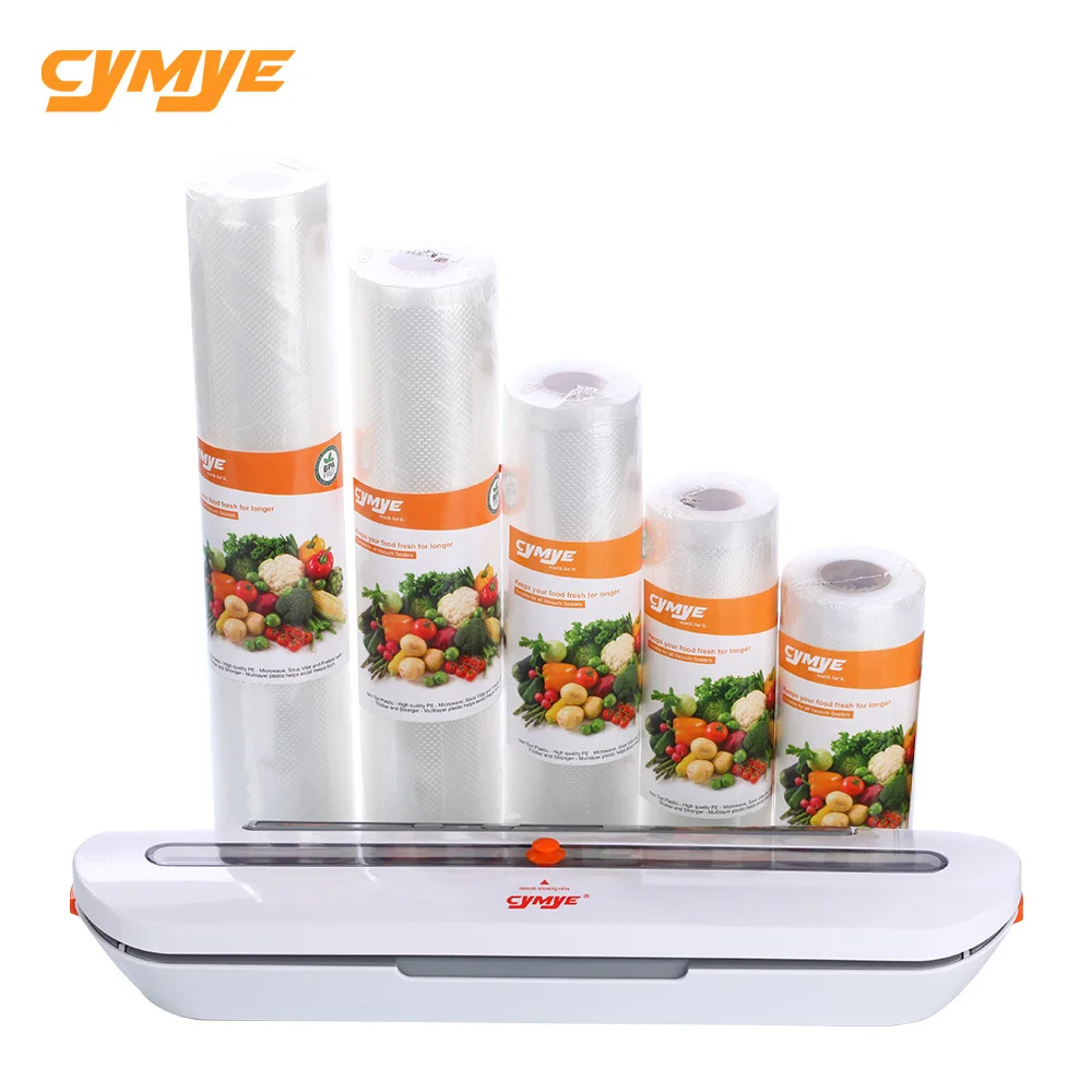 CYMYE Еда контейнер вакуумные герметик QH02 + 5 шт. пластиковый ролик 220 V в том числе 10