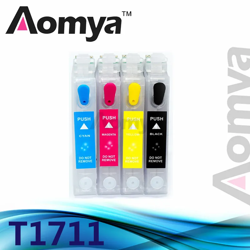 Многоразовый картридж Aomya T1711 для принтеров Epson с чернилами многоразового