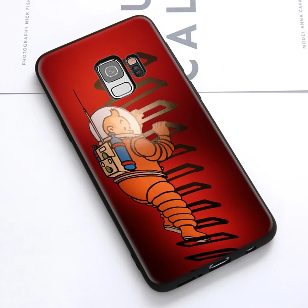 The Adventures of Tintin Soft Case for Samsung Galaxy S10 S10e S9 S8 Plus S7 S6 Edge &amp J6 2018 Note 10 9 8 |