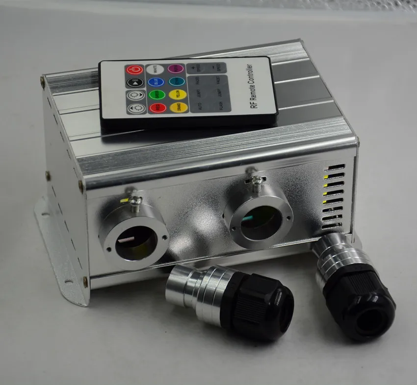 7 Вт * 2 отверстия LED RGB световой двигатель с мерцающими и съемными звездными