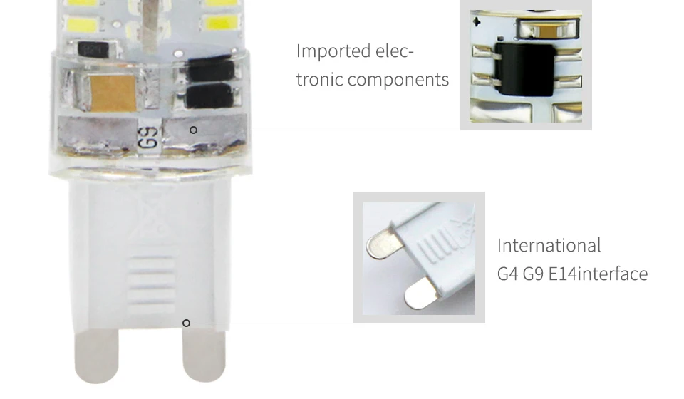 YNL 10 шт. лампада G9 светодиодный светильник 220V 3W 2W 3014 SMD3014 360 Угол луча Luz Bombillas лампады de светодиодный G9 светильник лампы Точечный светильник