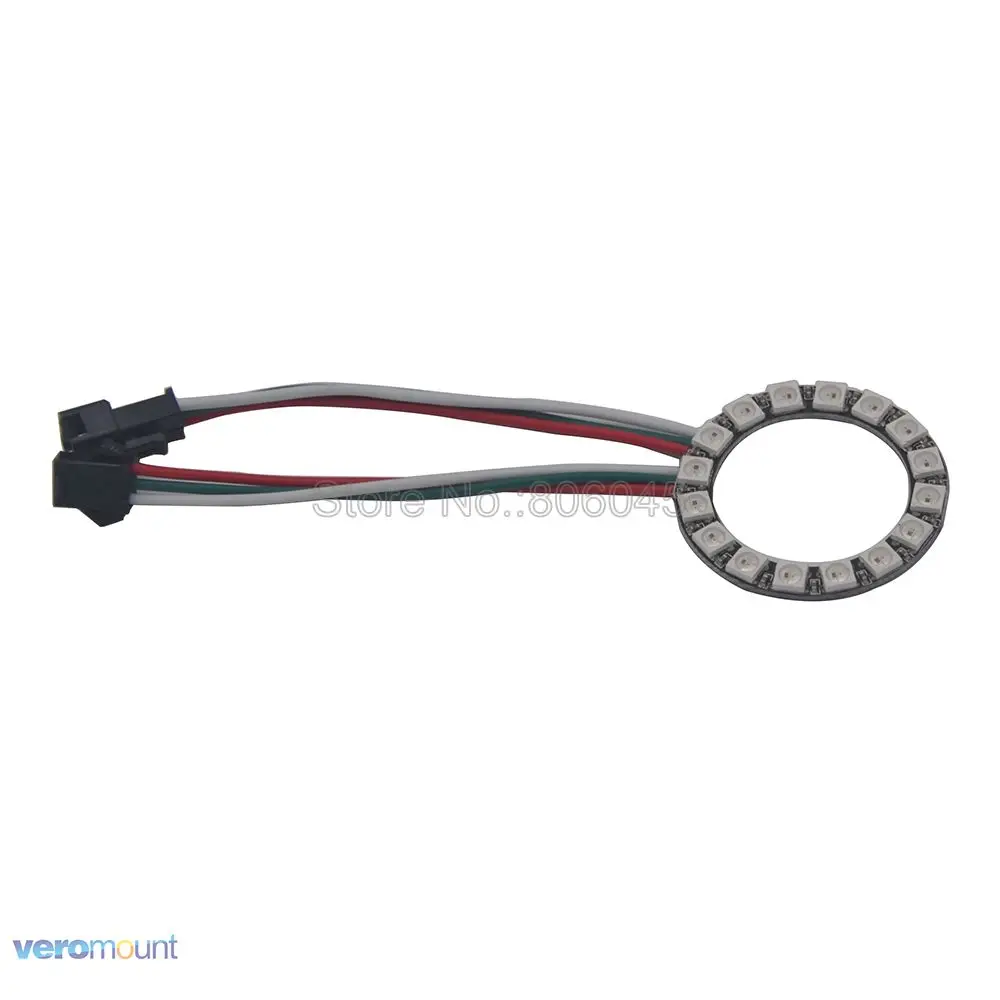 DC5V WS2812B WS2812 16 Светодиодный модуль s Pixel Ring индивидуально адресуемый RGB