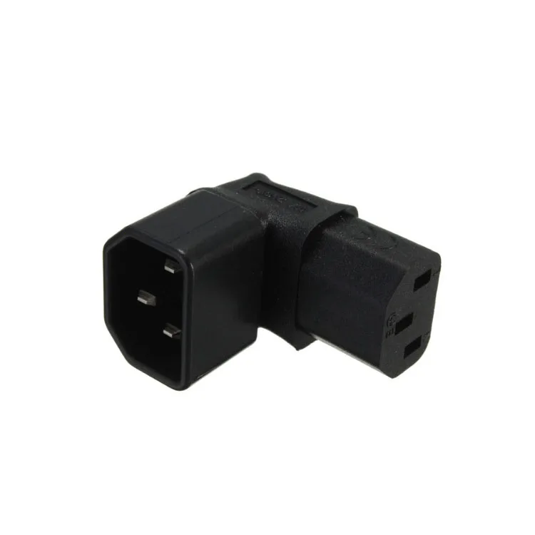 Новый прямоугольный адаптер IEC UP Angled 320 C14 to C13 для Icd настенного крепления