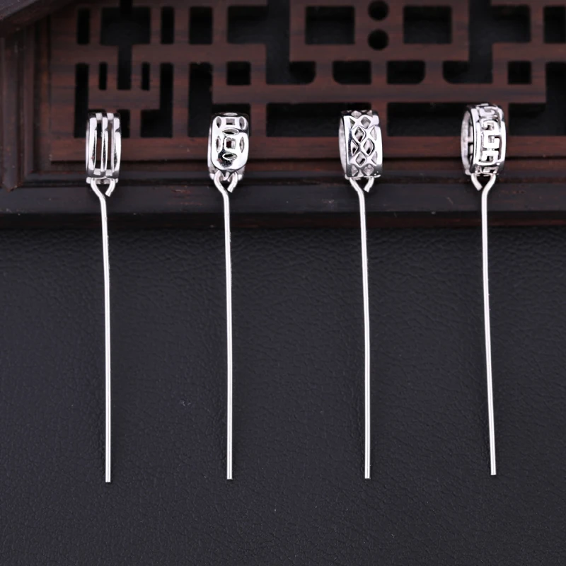 S925 Sterling Silver Color Pendant Clip Clasp Pinch Bail Pendant Connectors Bail Beads Findings DIY Jewelry Making Accessories