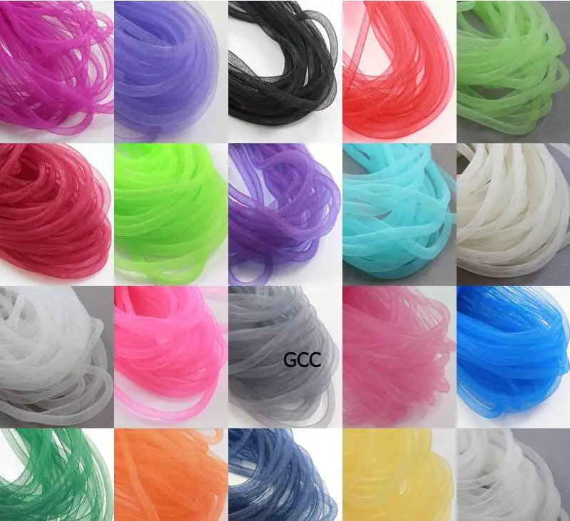 8mm 30yards Plain Tubular Crinoline Tube Crin Horsehair Cyberlox Trimming |