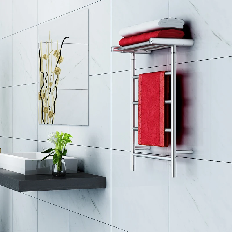 Современная 304 нержавеющая сталь вешалка для полотенец 35 Вт полированная