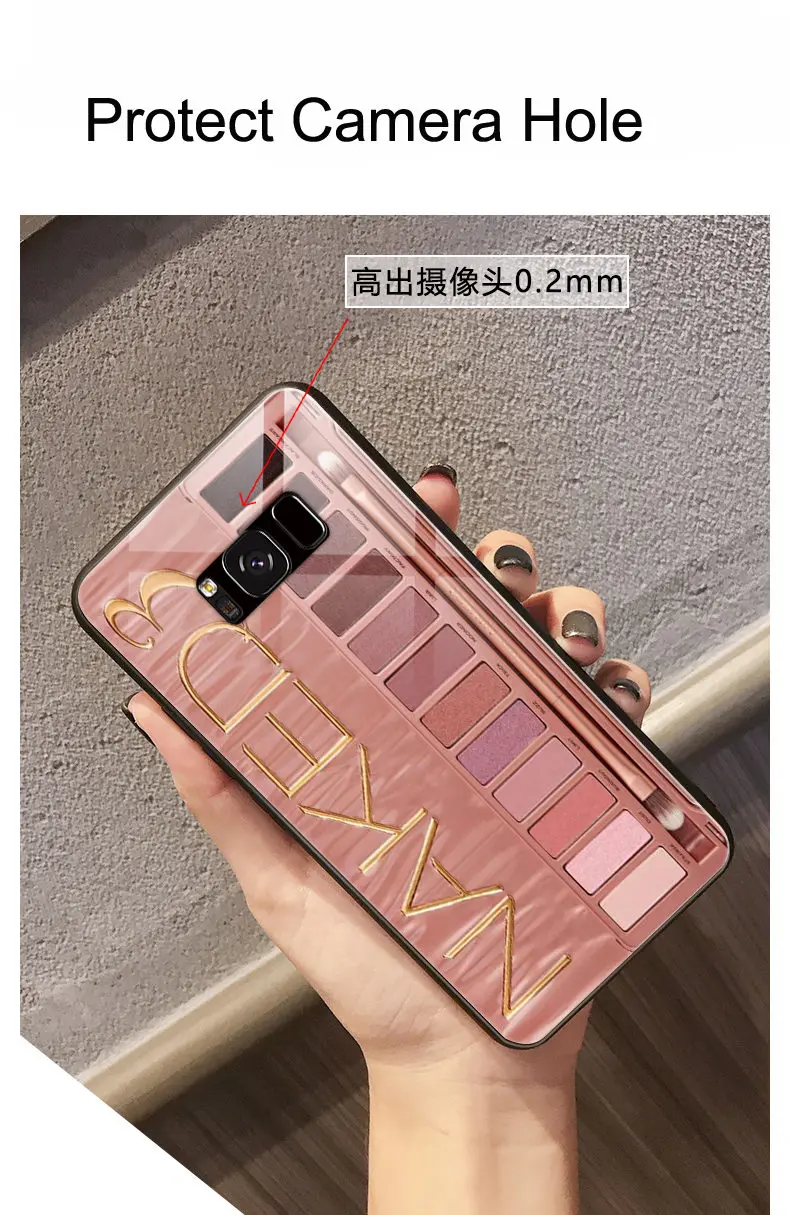 Чехол из закаленного стекла для Samsung Galaxy S8 S9 Plus Note 9 мягкий чехол ТПУ A8 A9 Star J2 Pro 2018