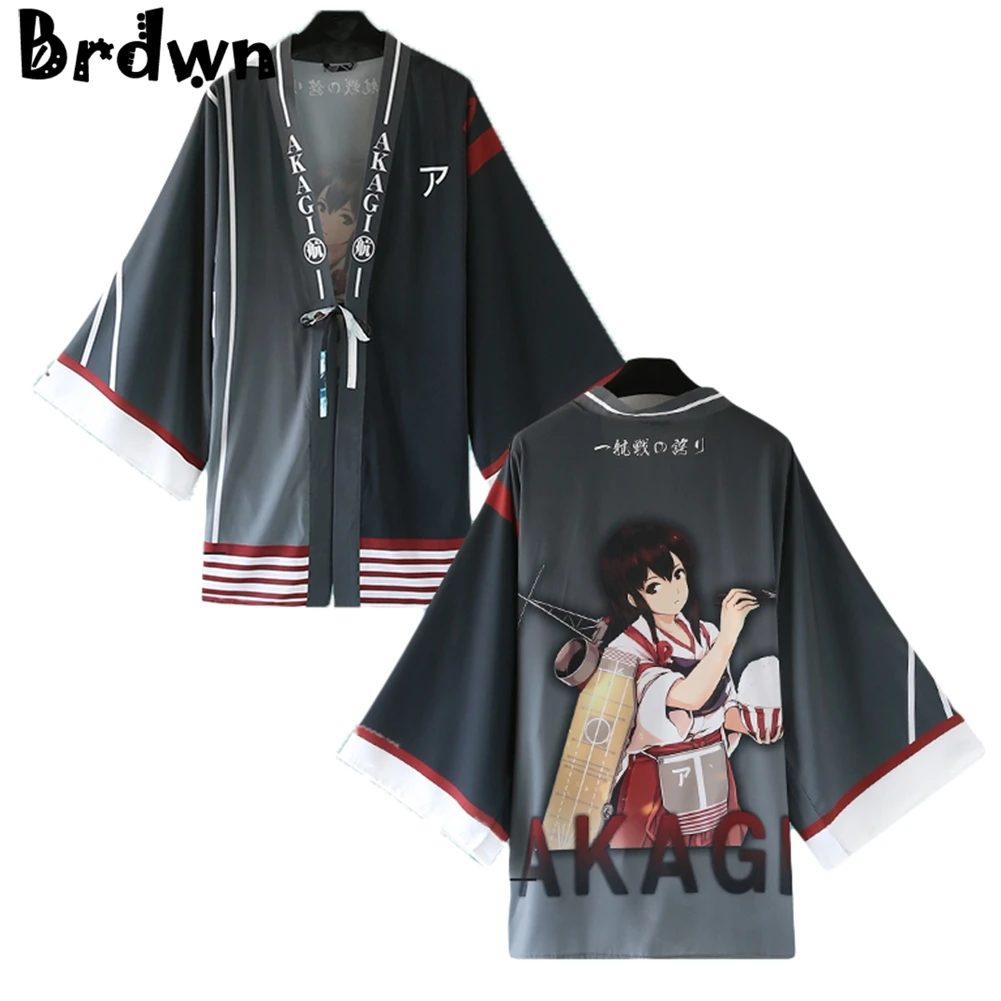 Brdwn Kantai Коллекция Kaga Akagi 6-я команда Kongou Shimakaze Северная принцесса Cospplay Haori плащ