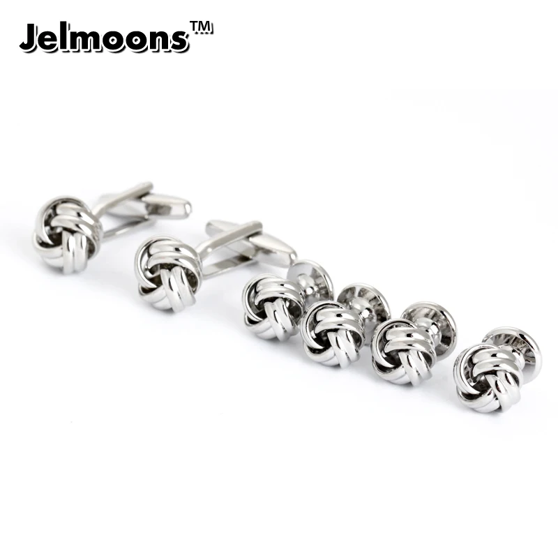 Мужской смокинг с металлическим узлом французские запонки для рубашек и пуговиц