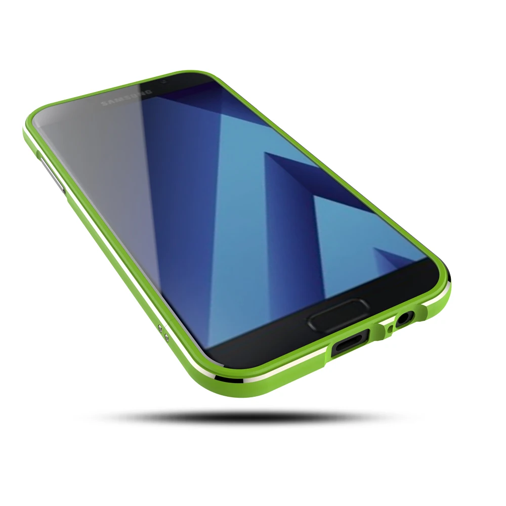 Металлический Алюминиевый Чехол-Бампер для Samsung Galaxy A3 A5 A7 2017 роскошный