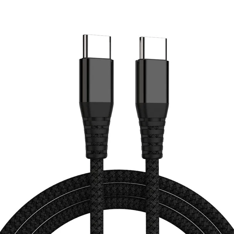 Кабель USB для зарядки 60 Вт кабель передачи данных Type c с двумя головками типа C к type