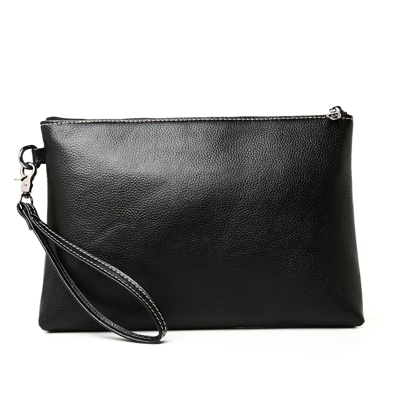 Брендовые деловые мужские сумки клатчи из натуральной кожи кошельки ручная