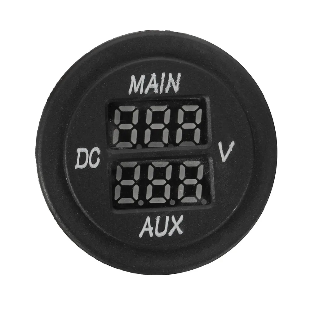 12V 24V AUX основной светодиодный цифровой двойной фотоаккумулятор панель