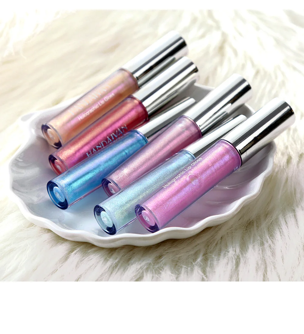 6PCS/SET HANDAIYAN Liquid Lipgloss Kit Glitter Lipstick Sexy Lipsticks Shimmer Lip Gloss Sparkly Set Makeup | Красота и здоровье