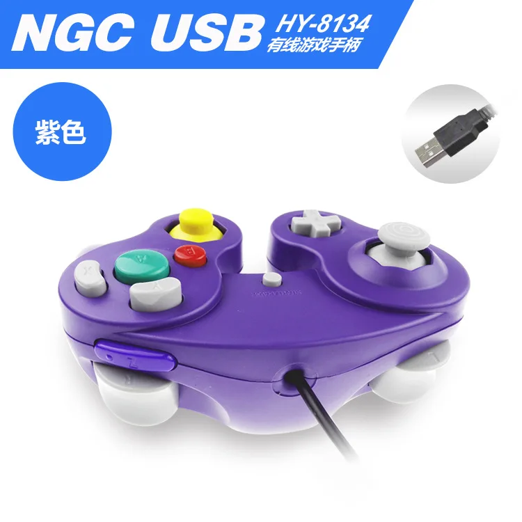 Для Gamecube контроллер USB проводной ручной джойстик для NAND для NGC GC контроллер для MAC компьютера ПК геймпад ns