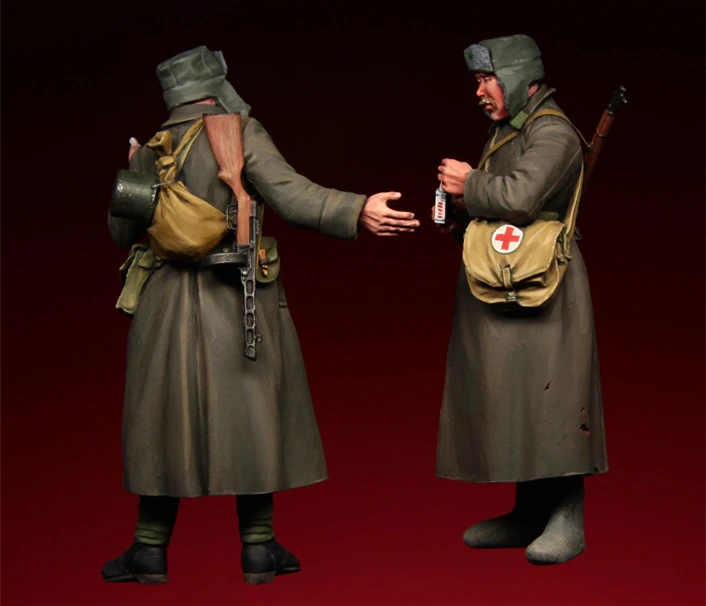 1/35 строительный комплект 136 российские солдаты две Несобранные Неокрашенные
