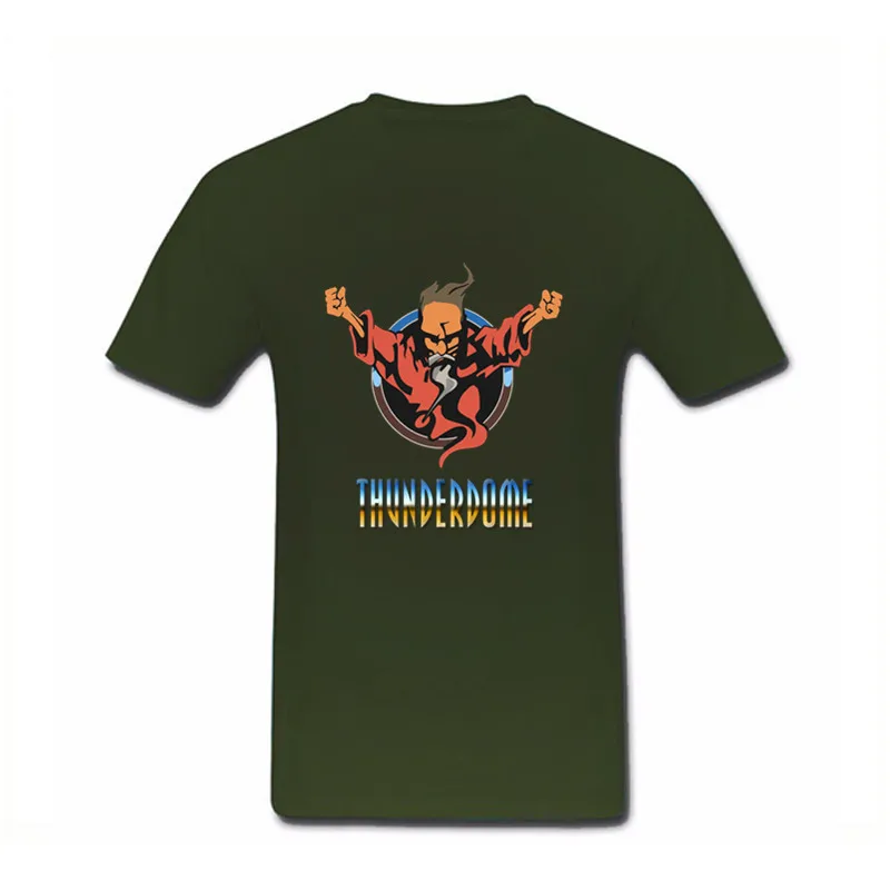 Мужские футболки с логотипом Thunderdome wizard короткими рукавами и круглым воротником