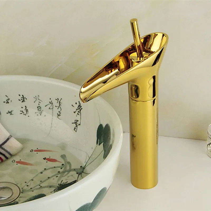 Бесплатная доставка хит продаж кран для раковины ванной комнаты с золотым