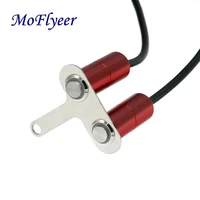 moflyeer 12v motorcycle stainless steel switch aluminum alloy led on off handlebar adjustable mount waterproof switches