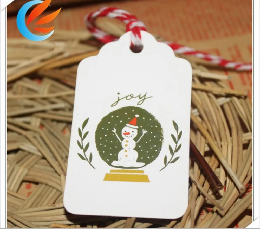 50 шт. ярлыки из крафт бумаги для рождественского фестиваля|tag string|print tag kraft paperlabel