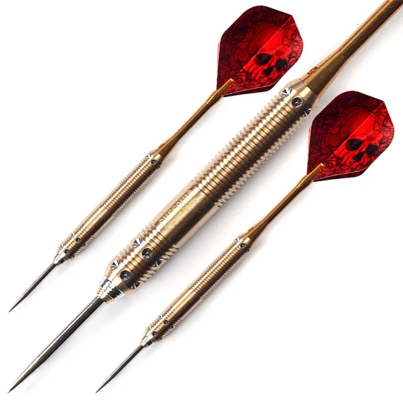 New CUESOUL 3PCS 23g 25g 27g Professional Steel Tip Darts Needle Golden Dart Body With Red Flights High Grade|body jewelry 18 gauge|body heightdart