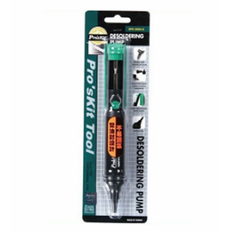 

ProsKit 8PK-366N-G Desoldering Pump Piston With Double Oil Seals Quick and Easy solder Residue (205mm)